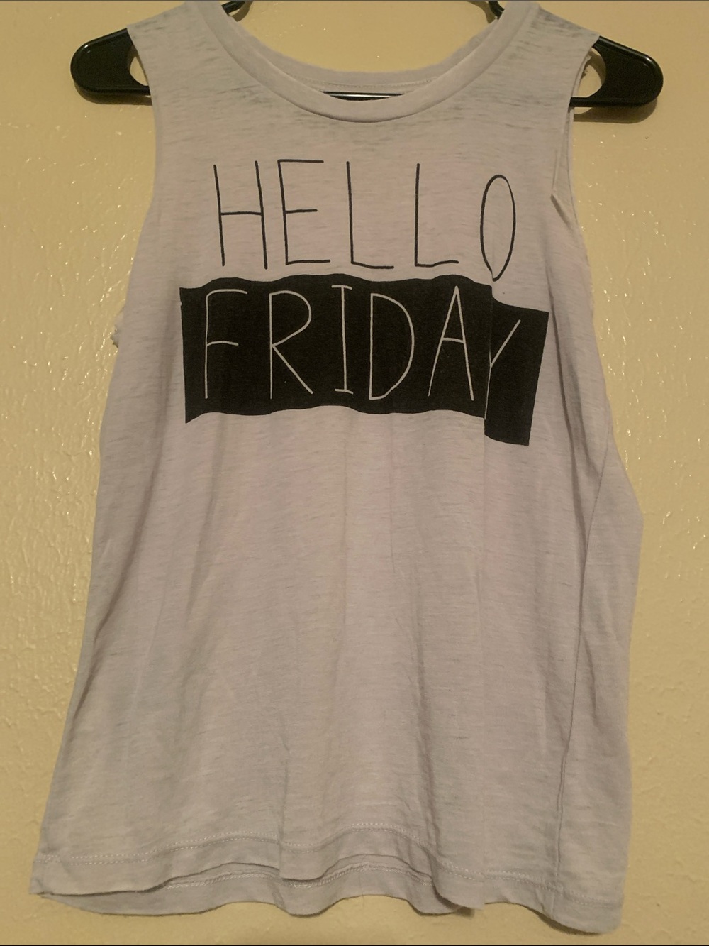 Hello Friday Women’s Graphic Tank Top - White (XS)